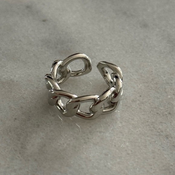 COPY - Sterling Silver Chain Link Chunky Ring Brand New - Picture 5 of 5